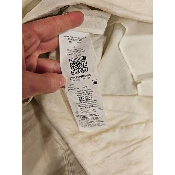 Emporio Armani Womens Blazer off white size 42 - Picture 3 of 9